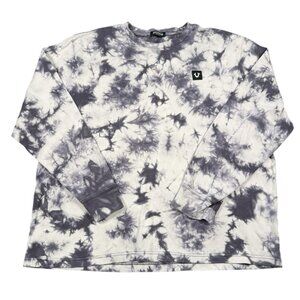 True Religion Shirt Mens XL Long Sleeve Tie Dye Extra Large Thermal